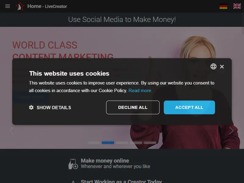 backlink from livecreator.com
