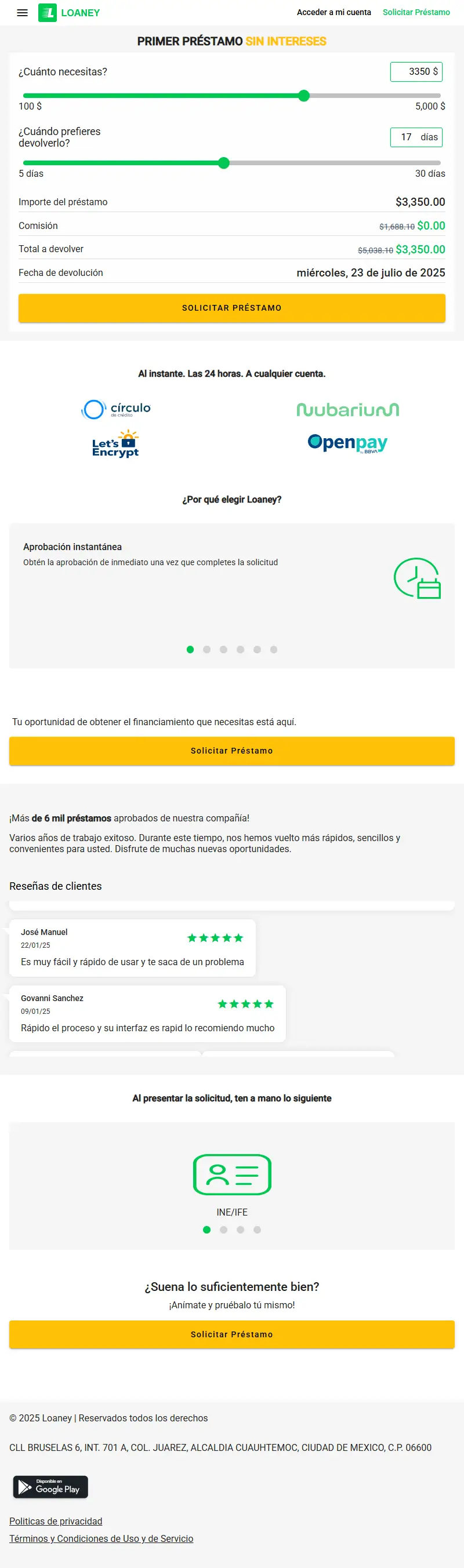 backlink from loaney.mx
