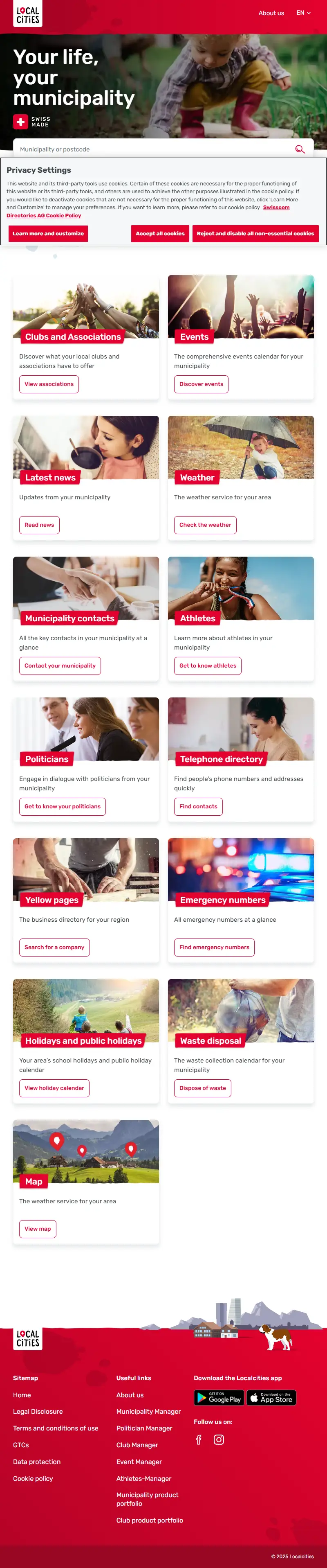 backlink from localcities.ch