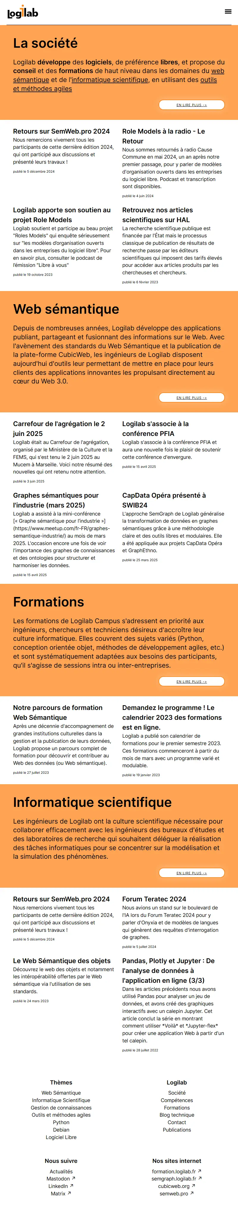 backlink from logilab.org
