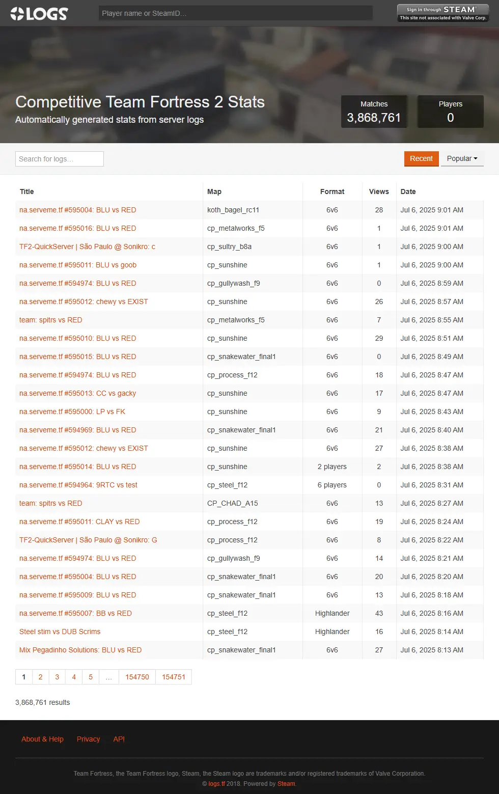 backlink from logs.tf