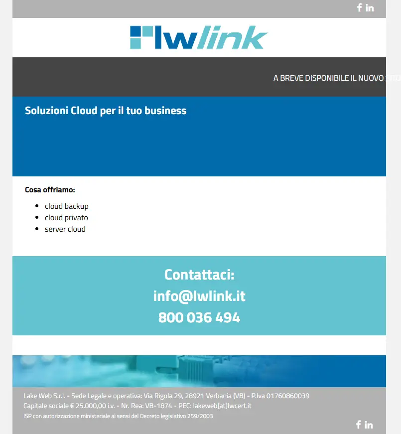 backlink from lwcloud.it