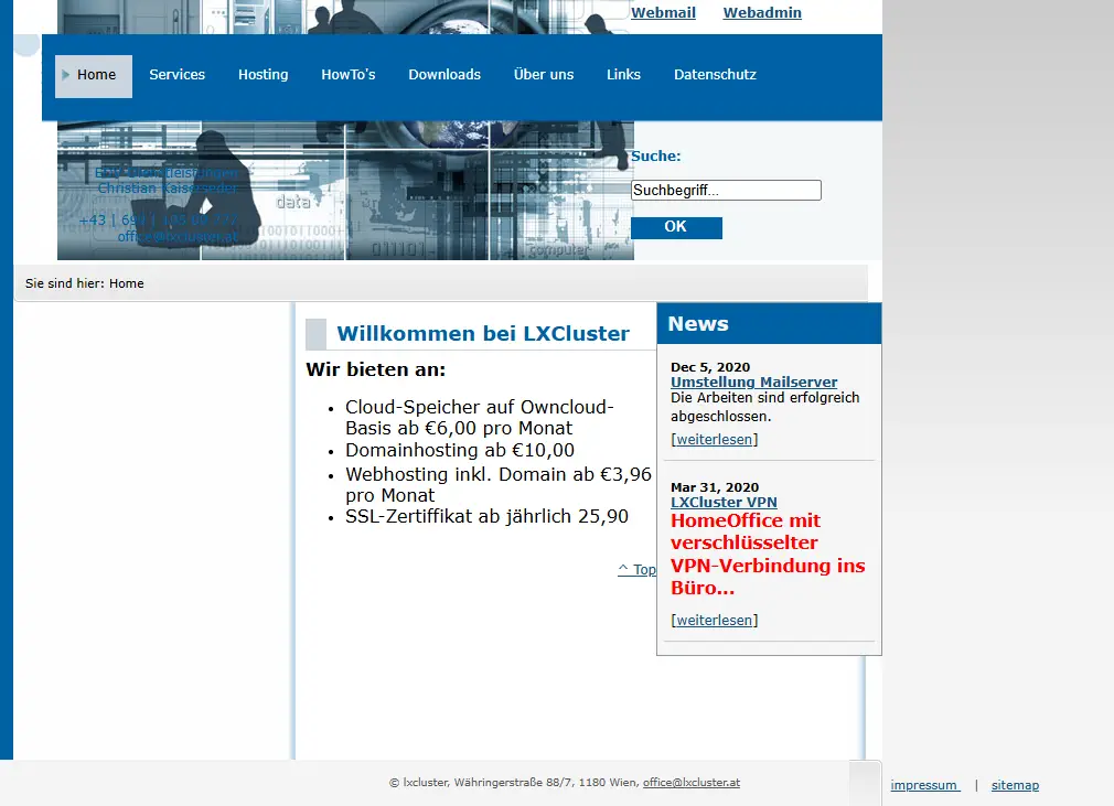 backlink from lxcluster.at