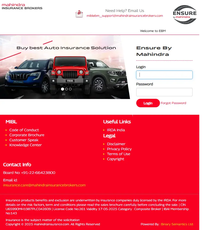 backlink from mahindrainsure.com