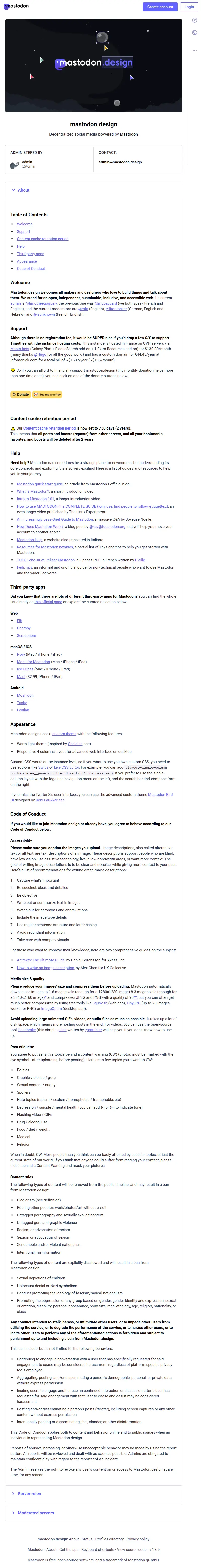backlink from mastodon.design
