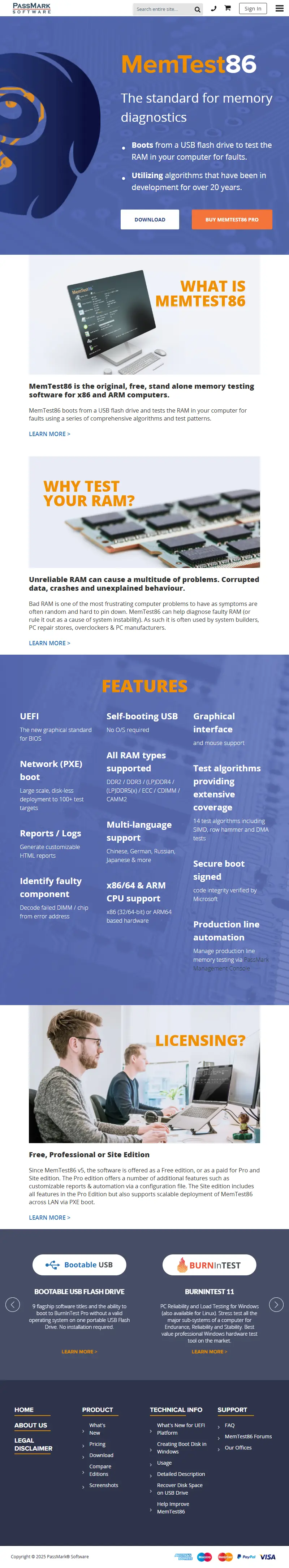 backlink from memtest86.com