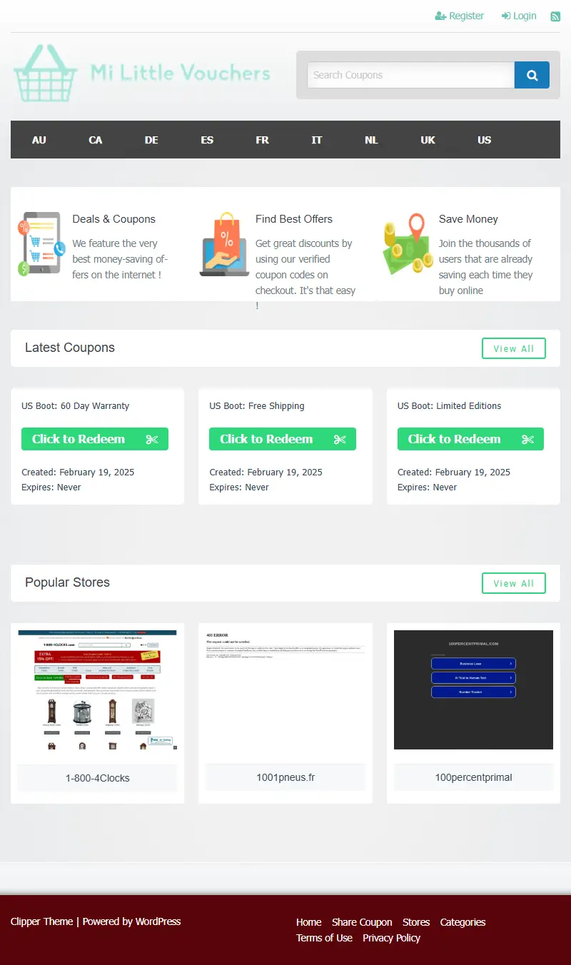 backlink from milittlevouchers.com