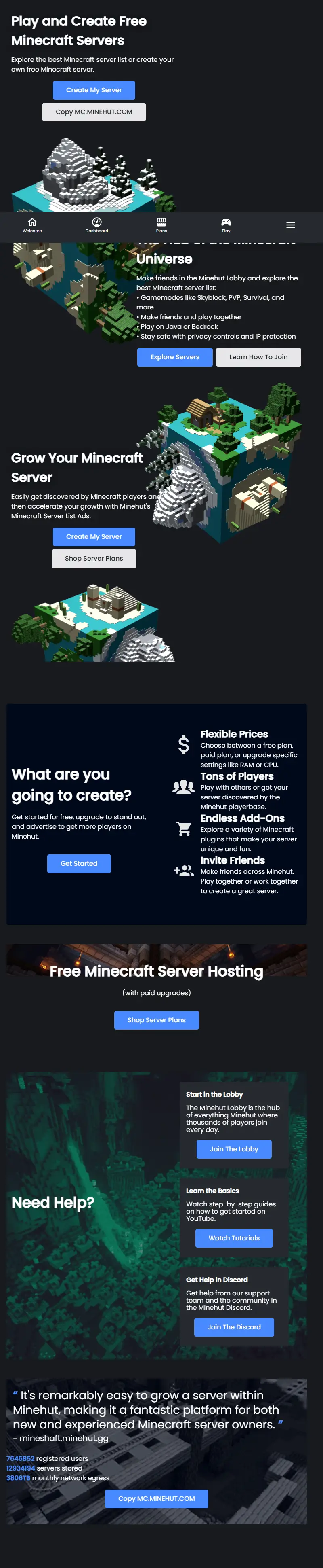 backlink from minehut.com