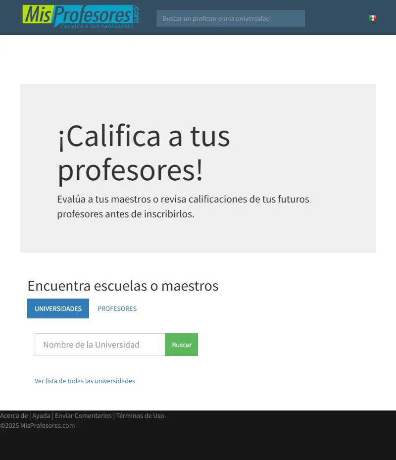 backlink from misprofesores.com