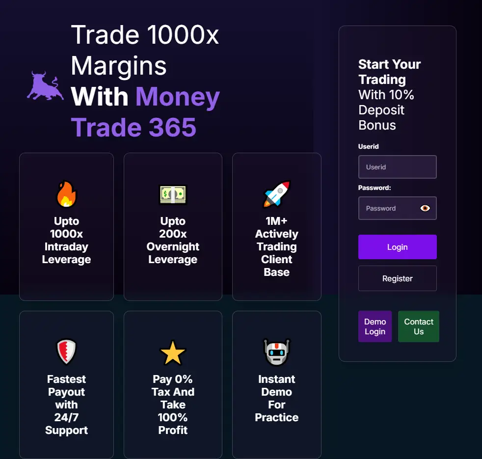 backlink from moneytrade365.com