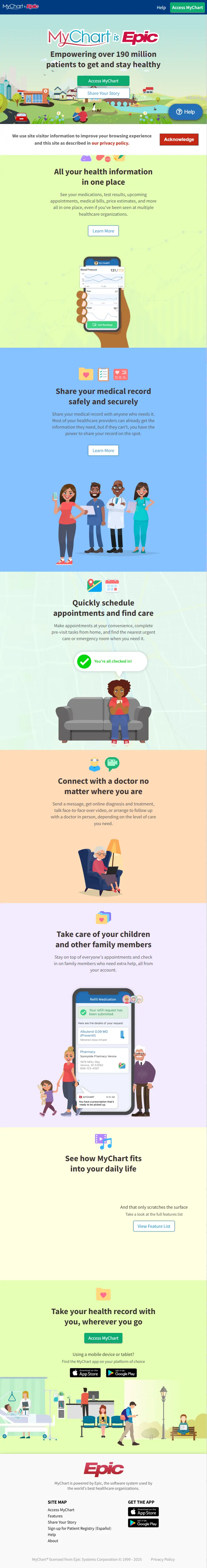 backlink from mychart.org
