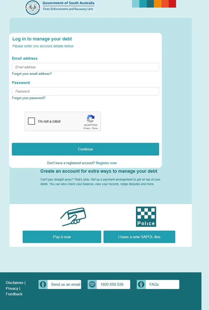 backlink from myfines.sa.gov.au