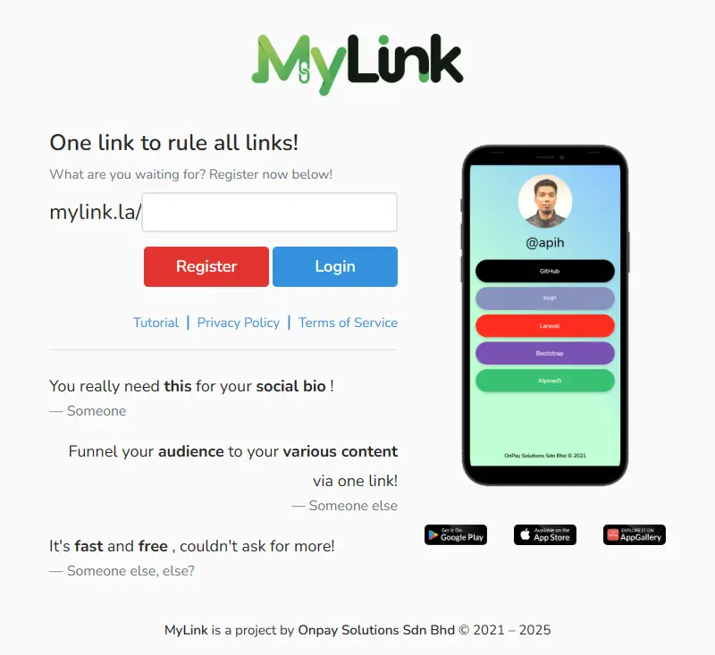 backlink from mylink.la