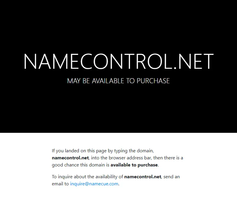 backlink from namecontrol.net