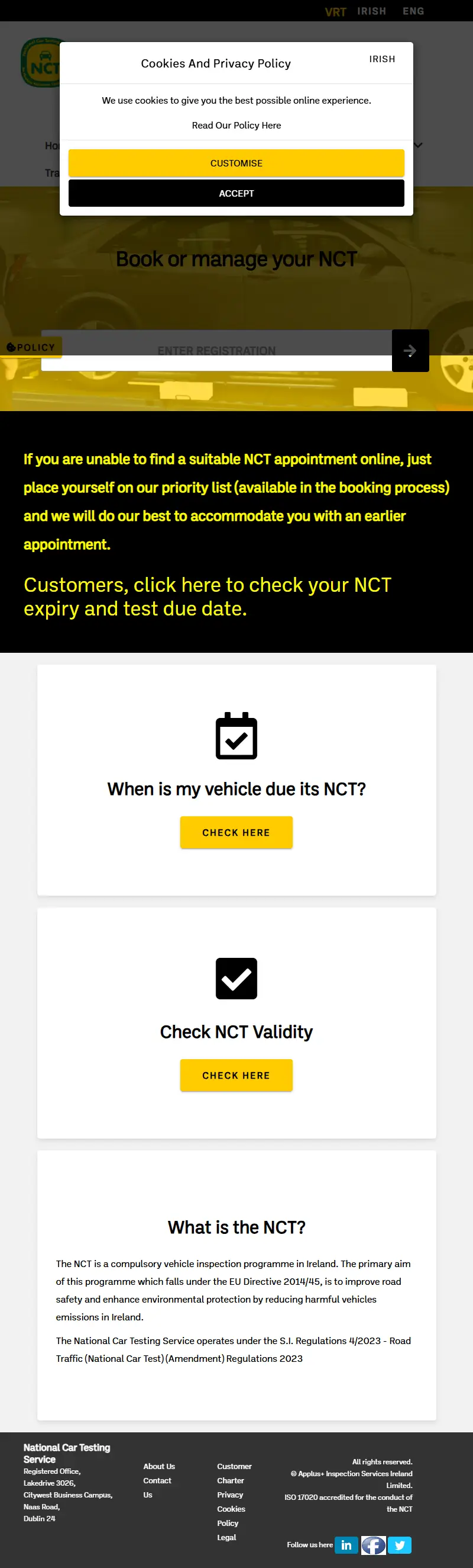 backlink from ncts.ie