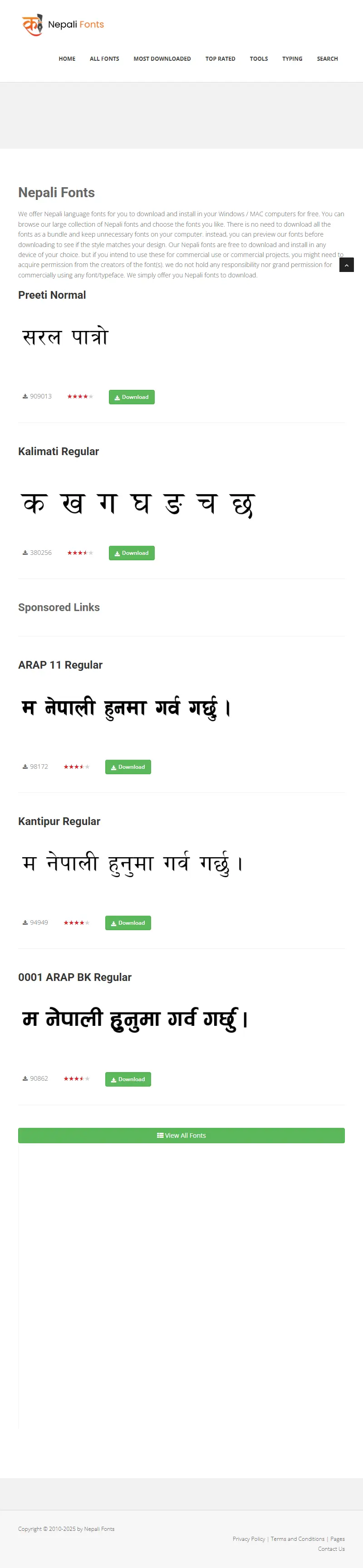 backlink from nepalifonts.net