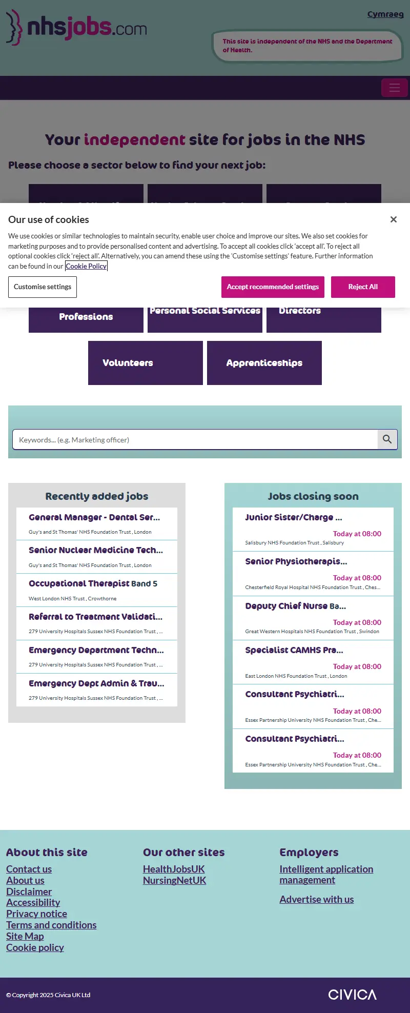 backlink from nhsjobs.com