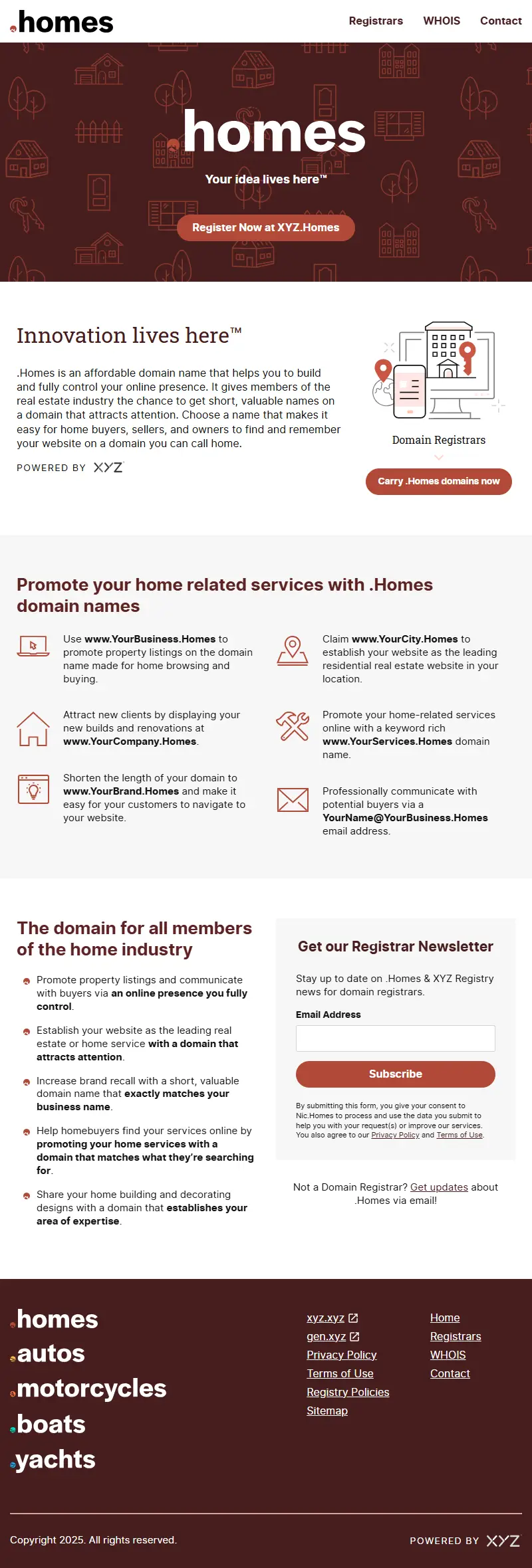 backlink from nic.homes