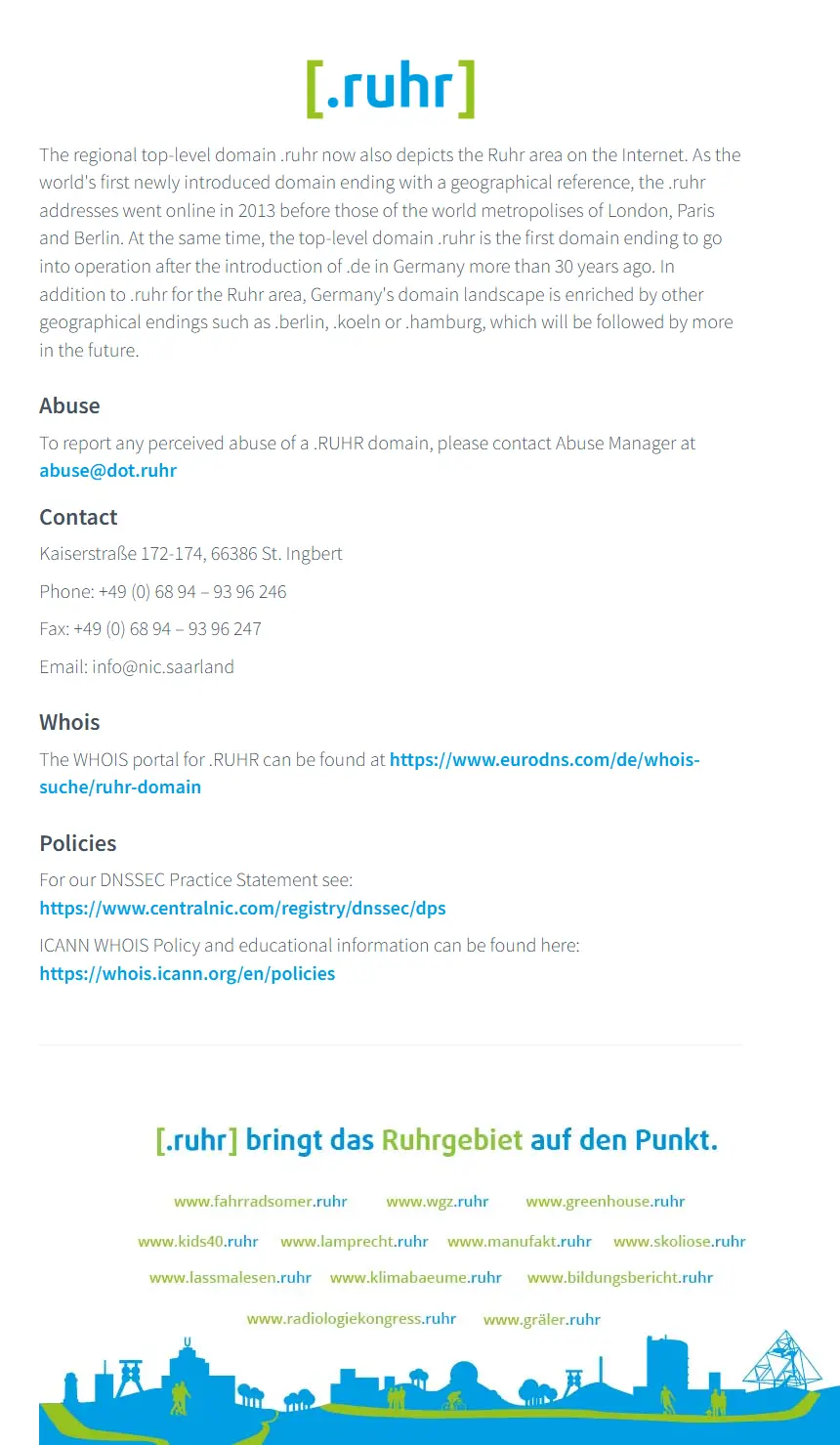 backlink from nic.ruhr