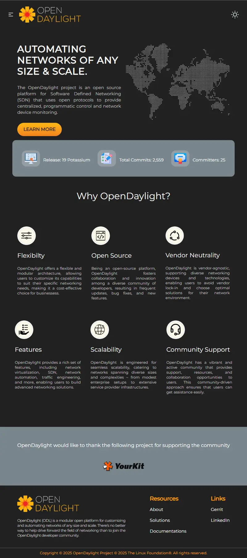 backlink from opendaylight.org