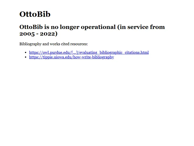 backlink from ottobib.com