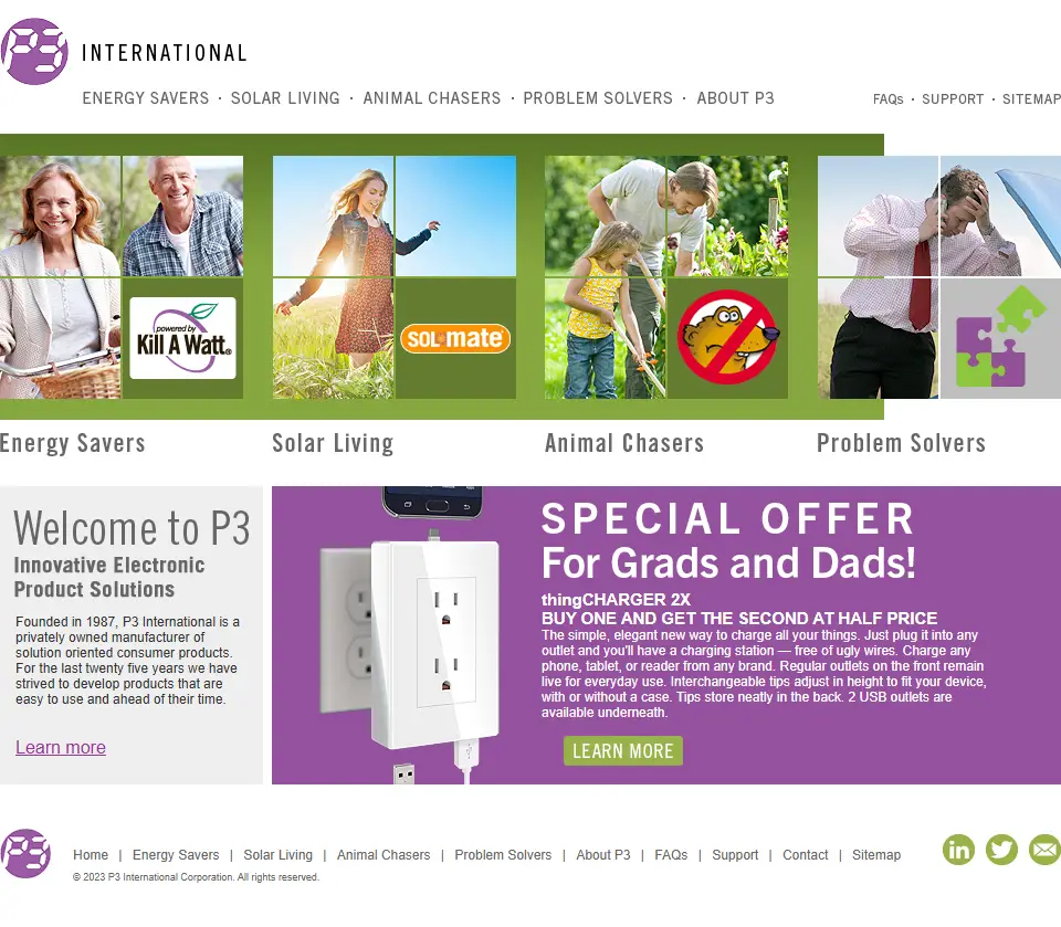 backlink from p3international.com