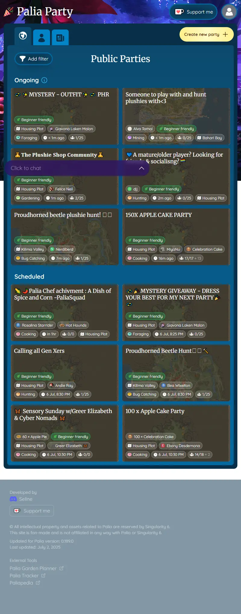 backlink from paliaparty.app