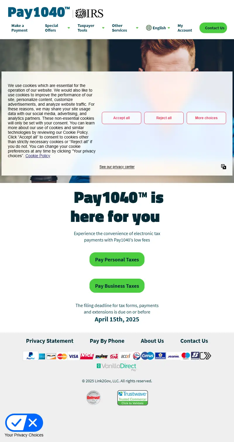backlink from pay1040.com
