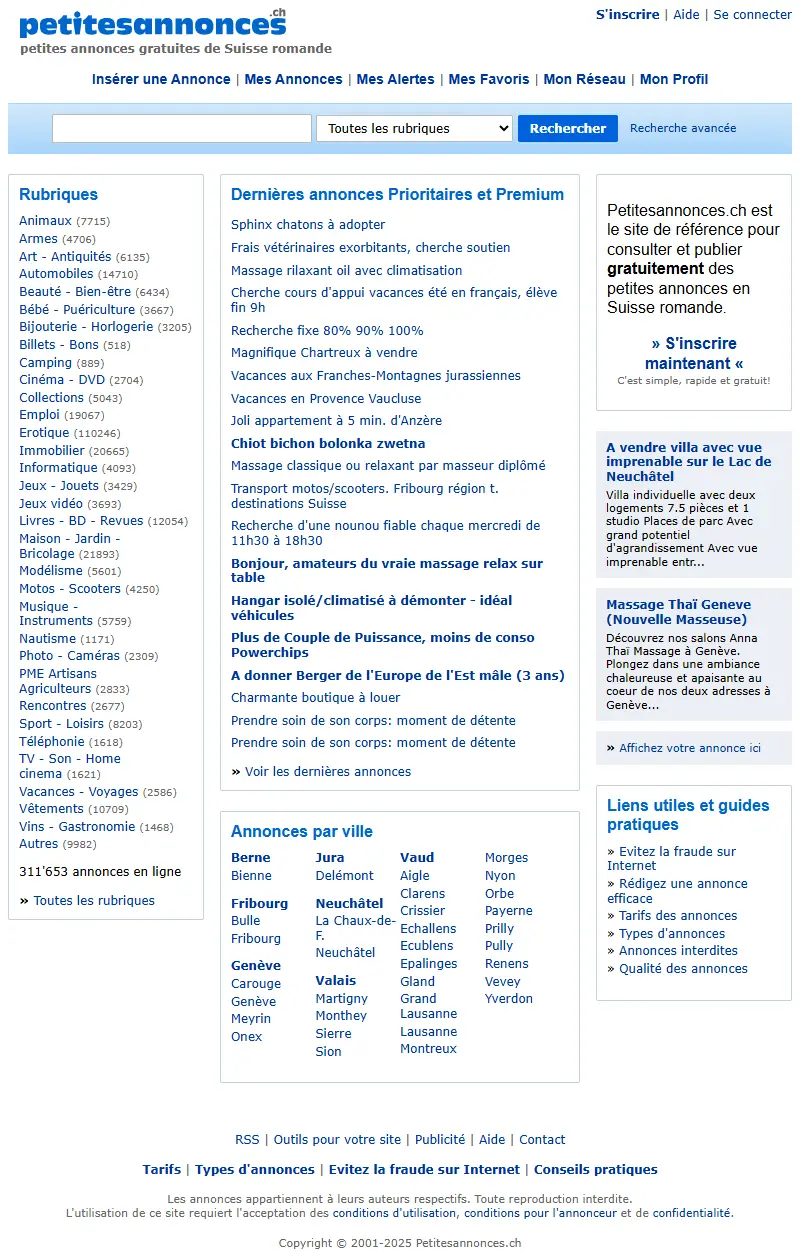 backlink from petitesannonces.ch