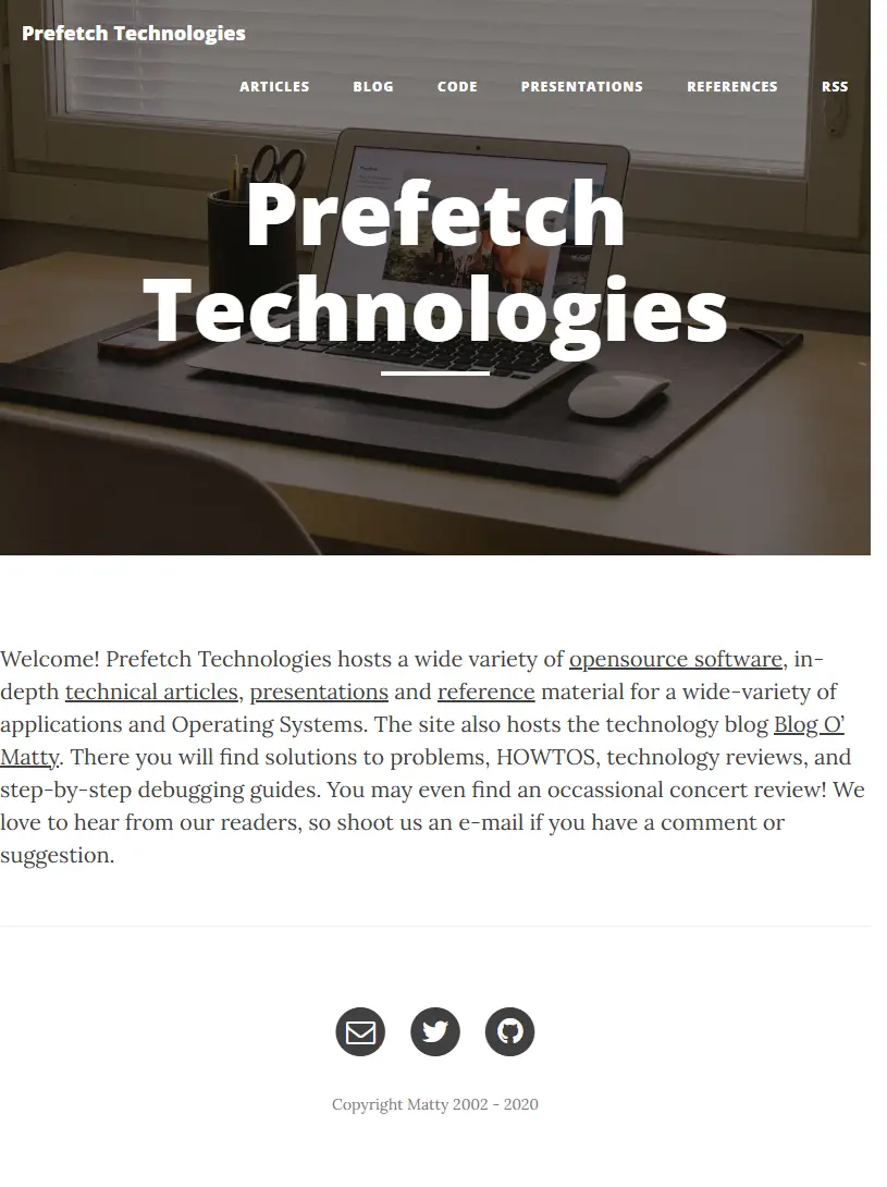 backlink from prefetch.net