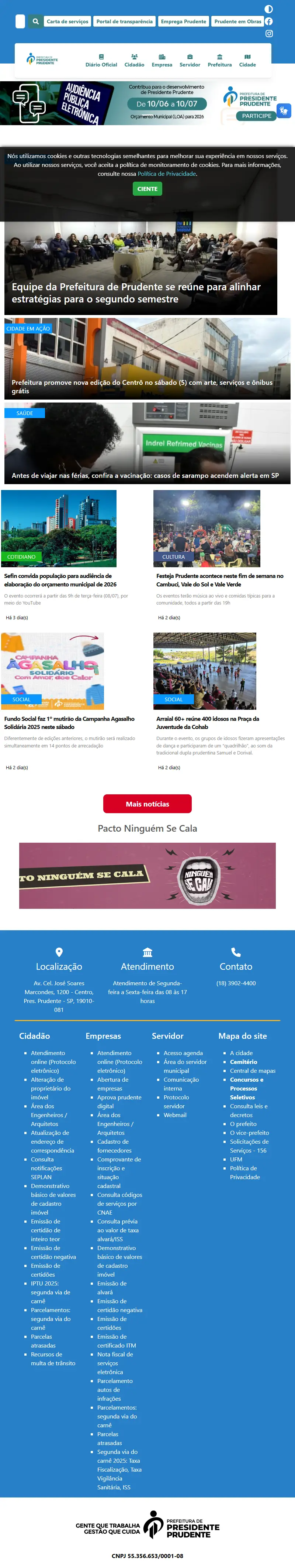 backlink from presidenteprudente.sp.gov.br