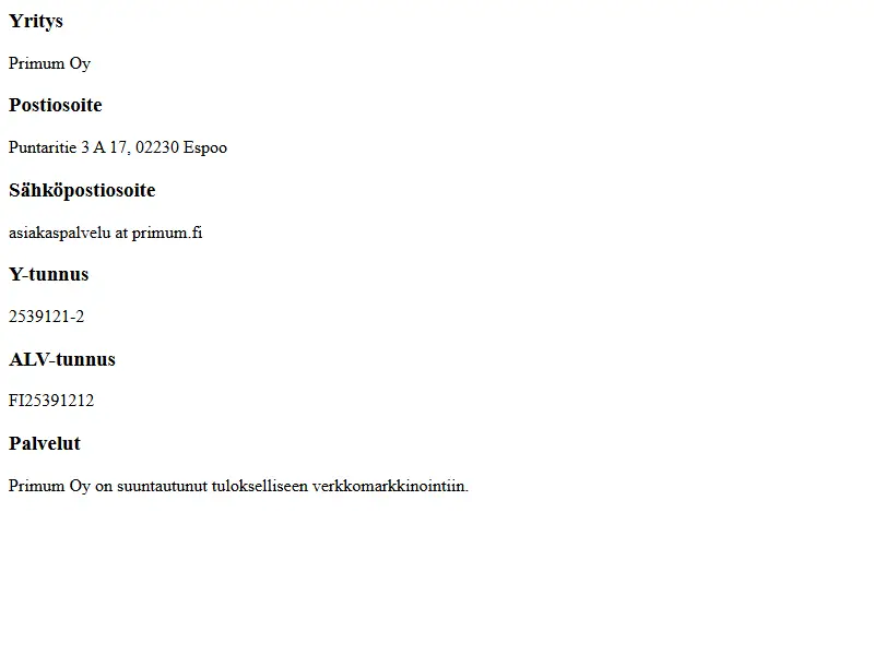 backlink from primum.fi