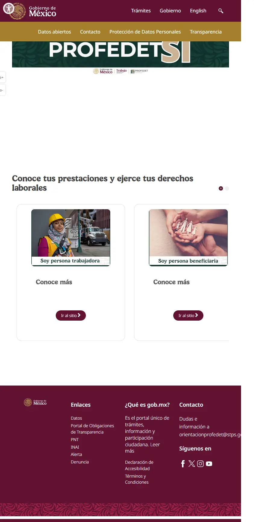 backlink from profedet.gob.mx