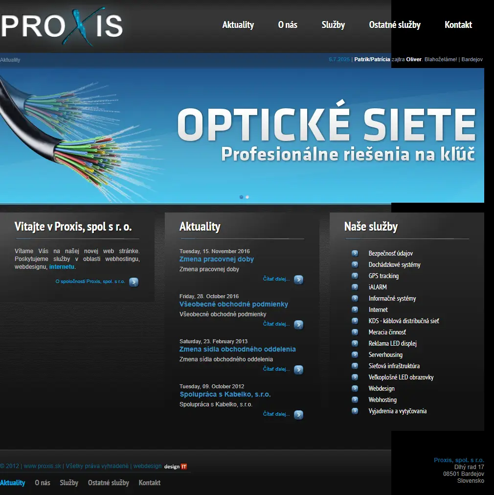 backlink from proxis.sk