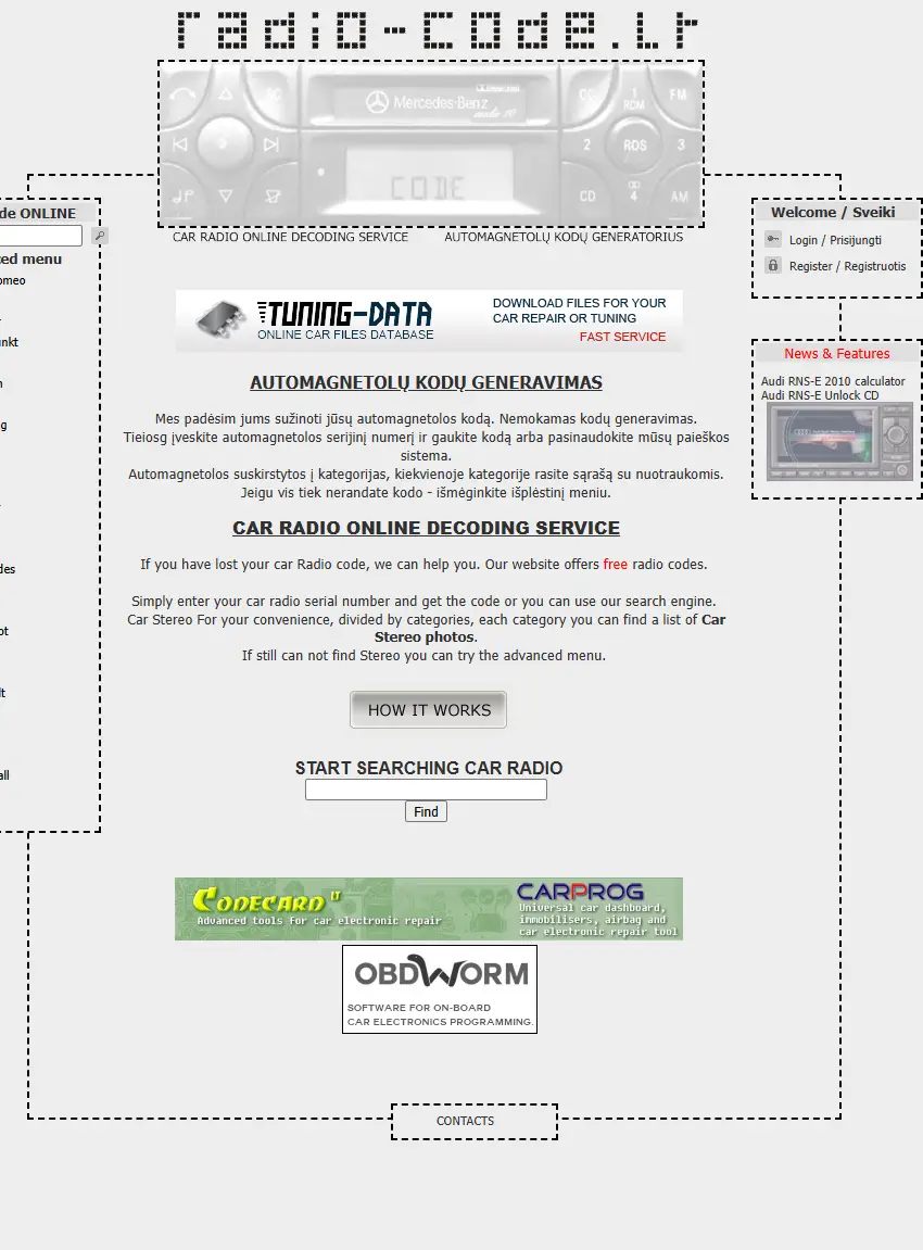 backlink from radio-code.lt