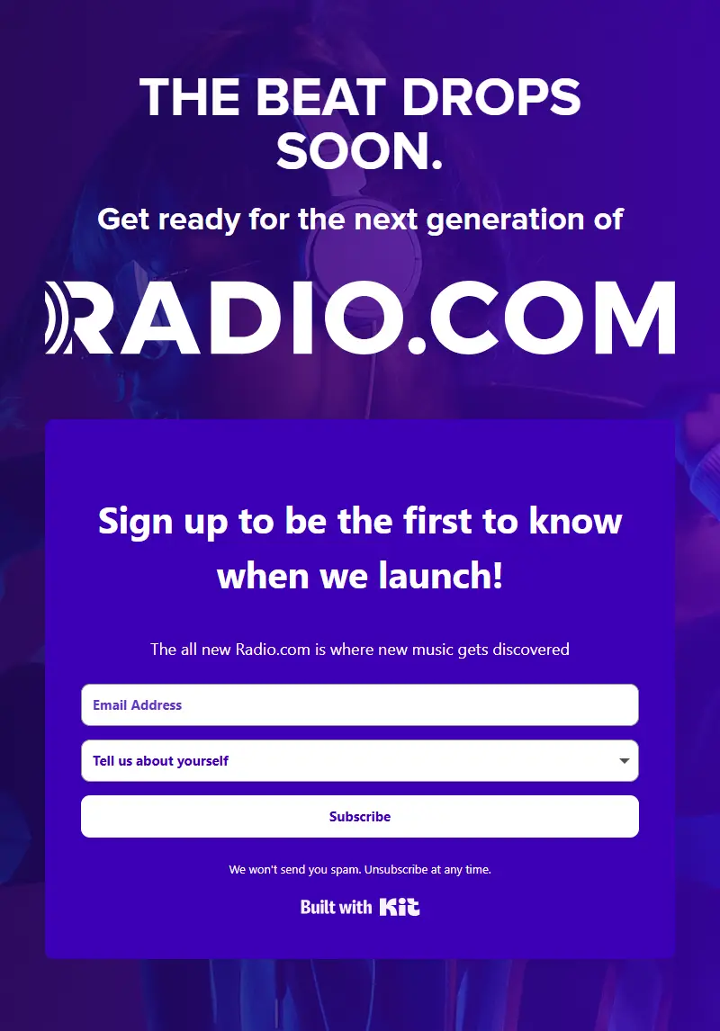 backlink from radio.com