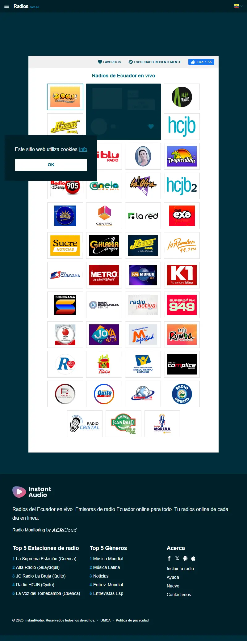 backlink from radios.com.ec