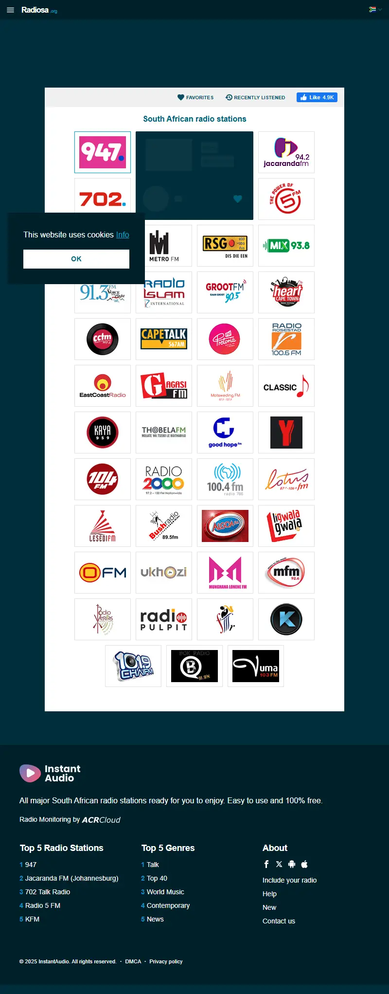 backlink from radiosa.org