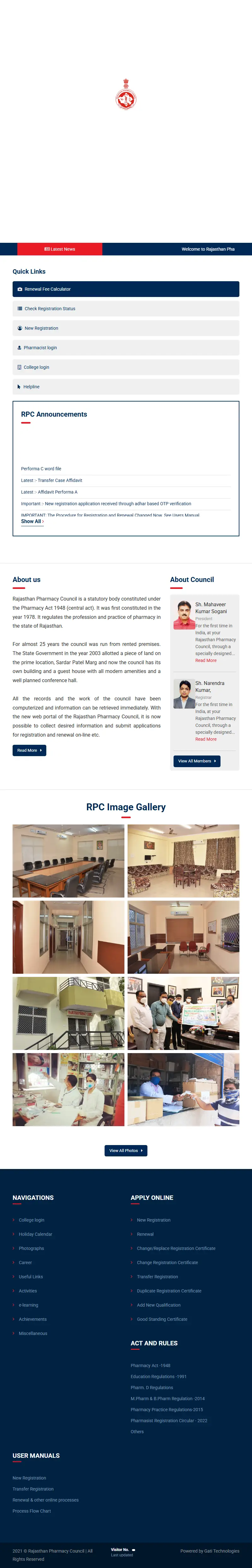 backlink from rajasthanpharmacycouncil.in