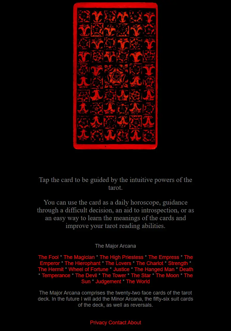 backlink from randomtarotcard.com