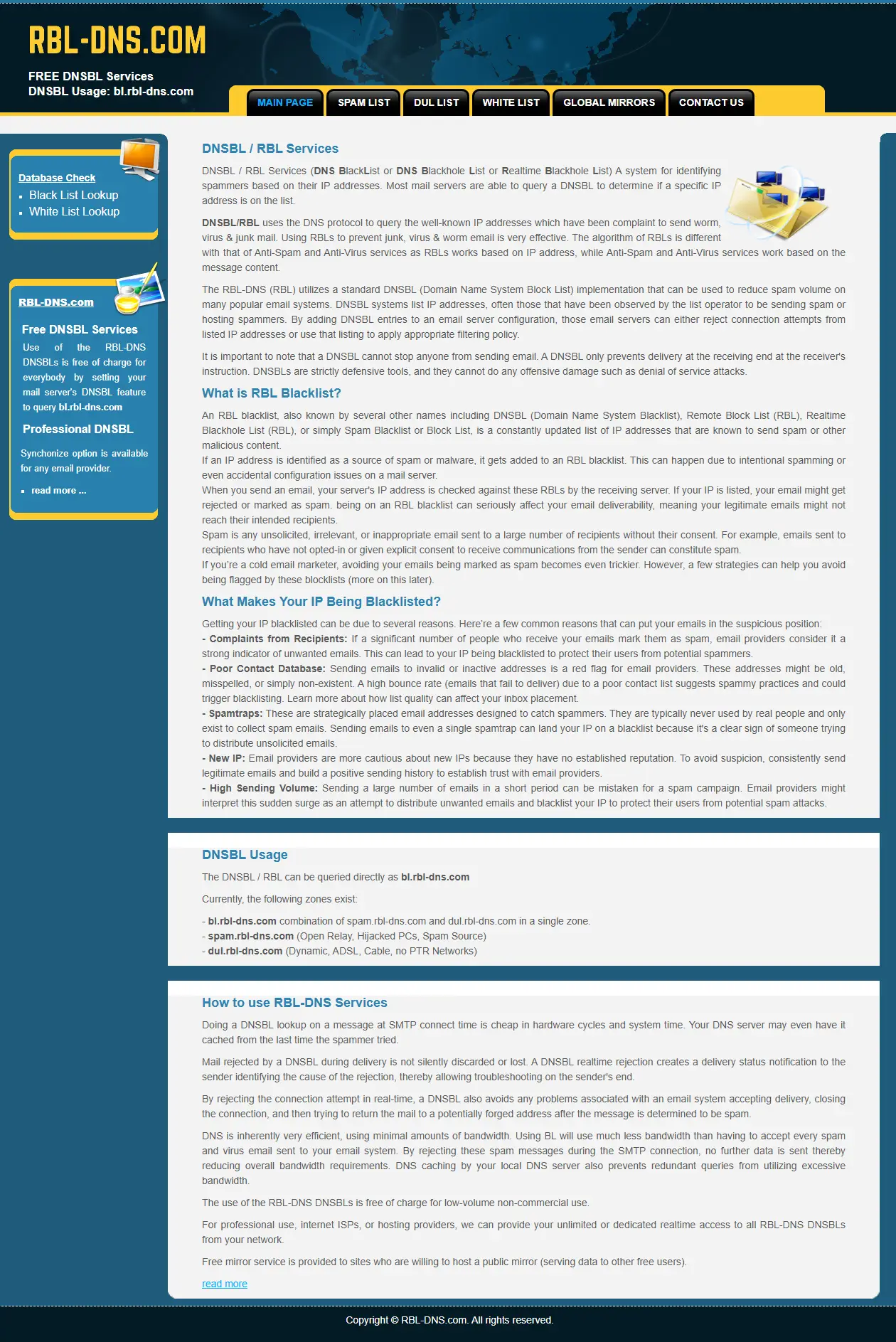 backlink from rbl-dns.com