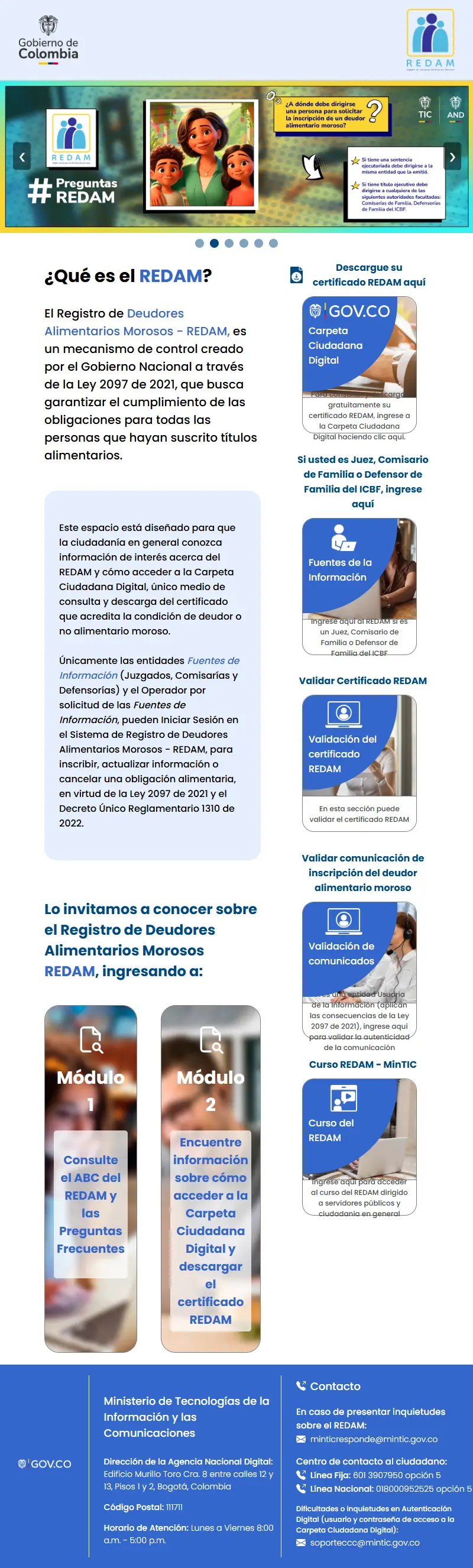 backlink from redam.gov.co