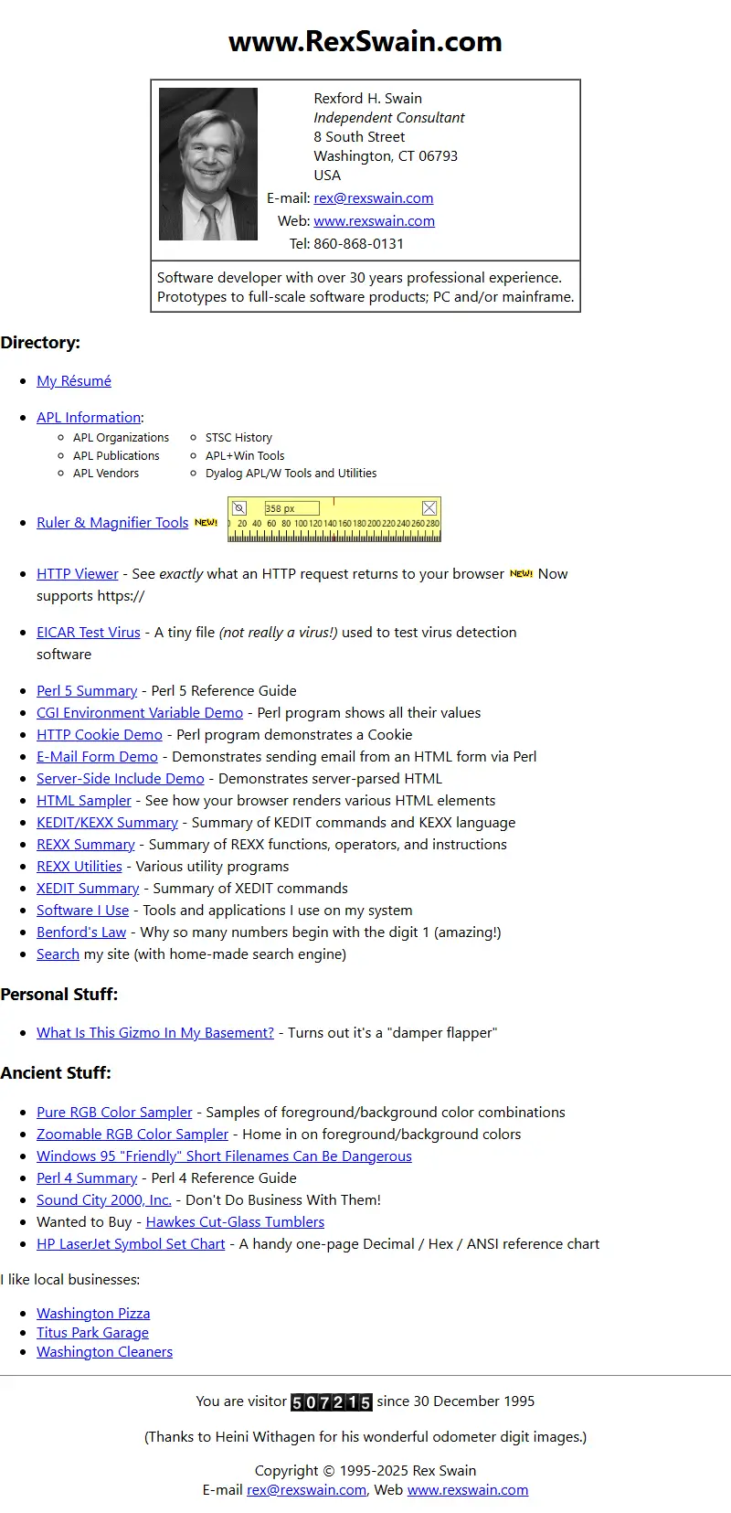 backlink from rexswain.com