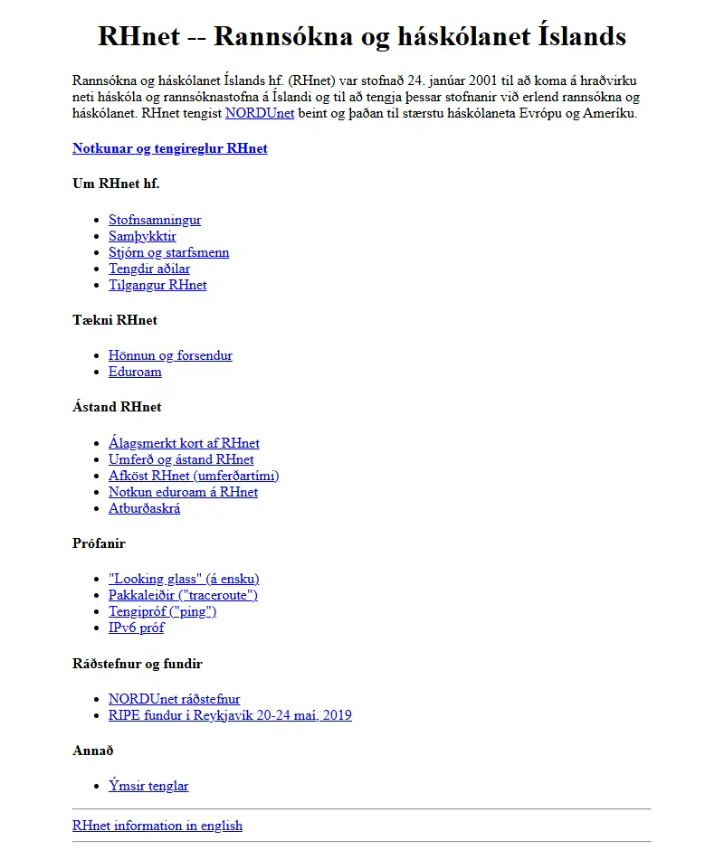 backlink from rhnet.is