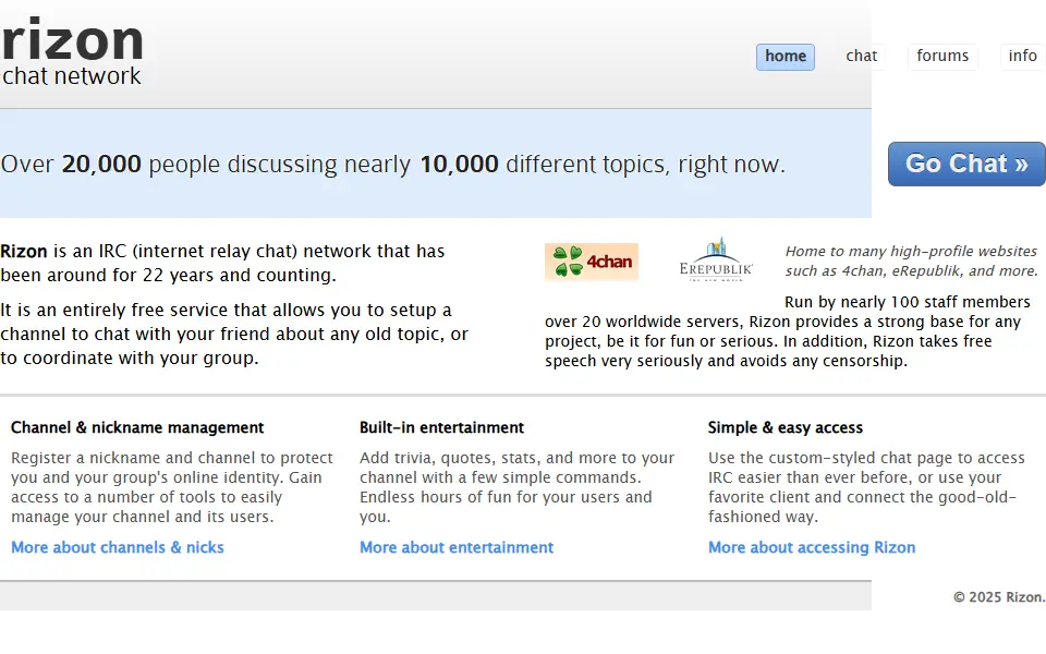 backlink from rizon.net