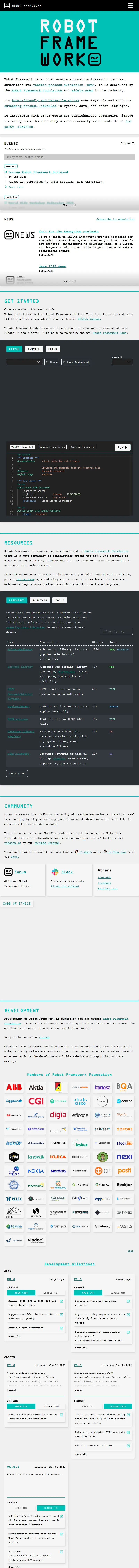 backlink from robotframework.org