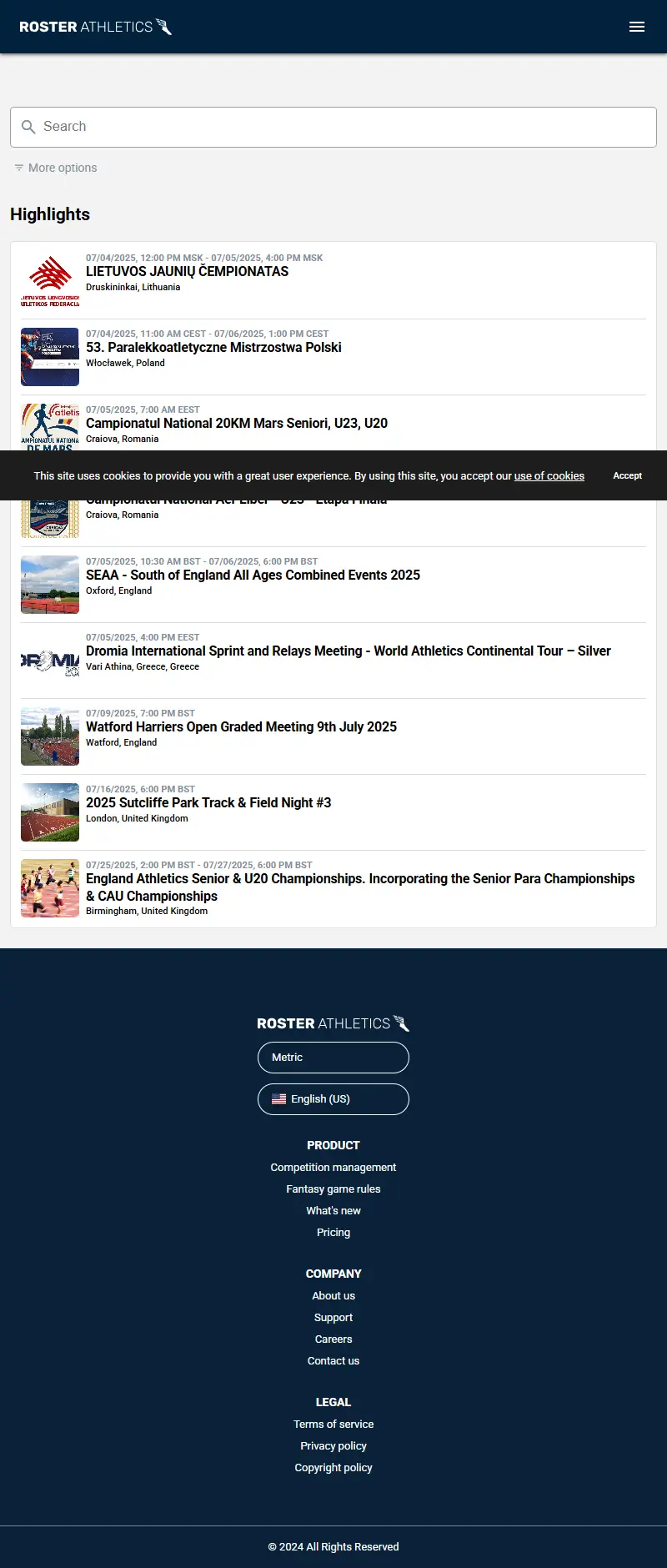 backlink from rosterathletics.com