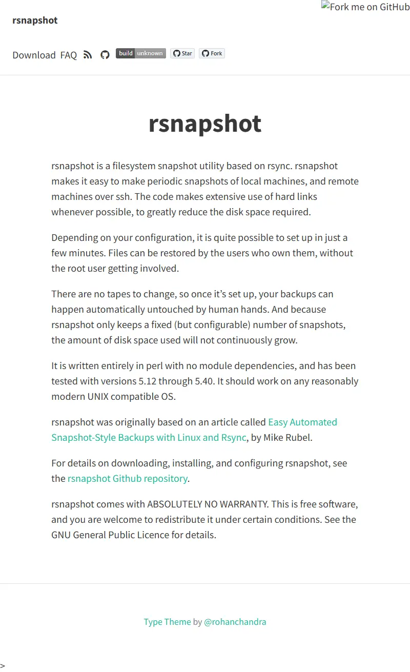 backlink from rsnapshot.org