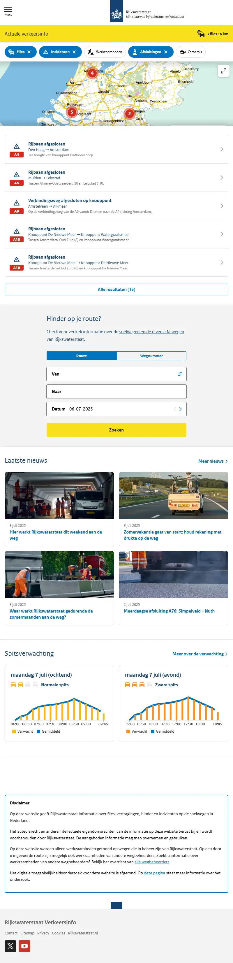 backlink from rwsverkeersinfo.nl
