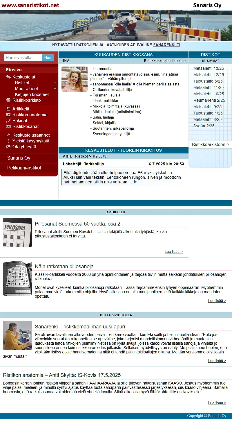 backlink from sanaristikot.net